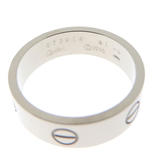 CARTIER Cartier love ring B4084700orB40226 K18 white gold No. 21 men's - Picture 4 of 6